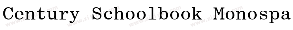 Century Schoolbook Monospace BT字体转换
